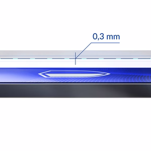 Закалённое стекло для iPhone 14 Pro Max/14 Plus гибридное flexi 7H из серии 3mk FlexibleGlass