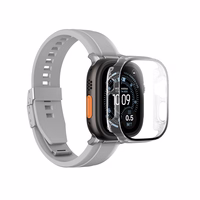 AmazingThing Radix Klaas Ekraanikaitse koos Ümbris jaoks Apple Kell UItra 3 49mm - läbipaistev