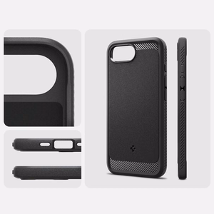 SPIGEN ümbris CORE ARMOR MAG compatible with MagSafe jaoks IPHONE 16E matte must