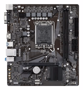GIGABYTE H610M H V2 emaplaat - toetab Intel Core 14. põlvkonna protsessoreid, 4+1+1 hübriid digitaalne VRM, kuni 5600MHz DDR5, 1xPCIe 3.0 M.2, GbE LAN, USB 3.2 Gen 1
