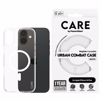 CARE by PanzerGlass Flagship Ümbris iPhone 16 Plus 6.7" valge/valge MagSafe 1339