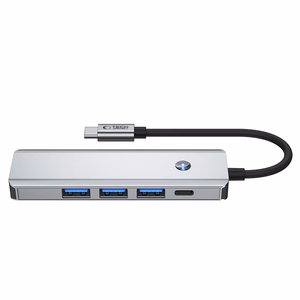 Tech-Protect HB01 HUB Adapter 5in1 USB-C + USB3.0 + HDMI 4K 60Hz + PD100W - hall