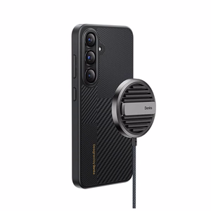 Benks Montage Magnetic Armor Pro Kevlar Ümbris Metal Frame 600D+1500D (MA41) jaoks Samsung Galaxy S24 Plus must