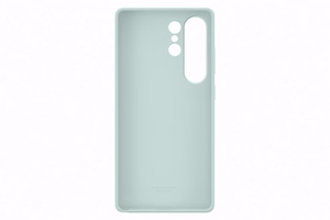 Samsung Silicone Case ümbris Samsung Galaxy S25 Ultra jaoks, mündiroheline