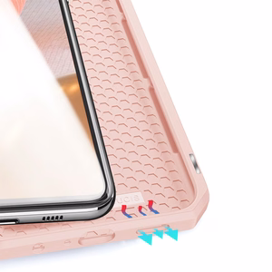 DUX DUCIS Skin X raamaturiiuli tüüpi ümbris Samsung Galaxy A72 4G jaoks roosa