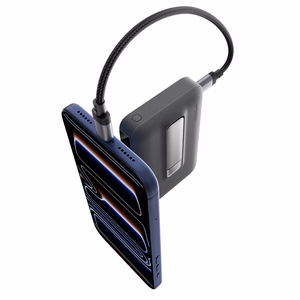 Cuktech WPB100 akupank 10 000 mAh, Qi2, 30 W, magnetkinnituse ja toega – must