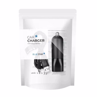 Car Laadija sinine Star USB A 2A + Kaabel USB A to Micro USB must