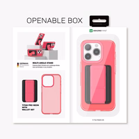 Amazing Thing Titan Pro Neon Mag Wallet Ümbris 10FT IP156.7PTWPN jaoks Iphone 15 Pro Max roosa with alus