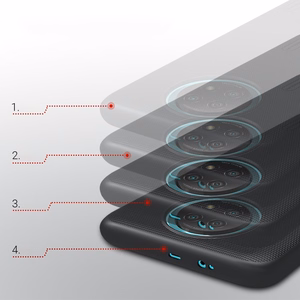 Nillkin Super Frosted Shield tugevdatud kate Xiaomi Redmi Note 9T 5G musta värvi jaoks