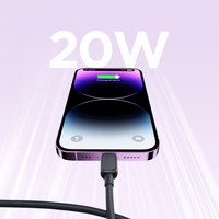 Joyroom Multi-Color Series A14 USB-C/ Lightning Kaabel 20W 1.2 m - must