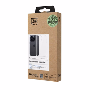 3mk Clear Ümbris Eco jaoks Apple iPhone 15 pro max - läbipaistev