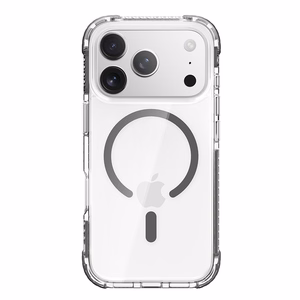 Rock Crystal Clear Magnetic Series Ümbris jaoks Iphone 17 Pro läbipaistev-must