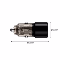 Tech-Protect CC03 95W 2-Port USB-A / USB-C Car Laadija - Must