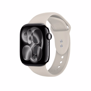 Crong Liquid vedelast silikoonist rihm Apple Watchile 38/40/41/42 mm, kivibeež