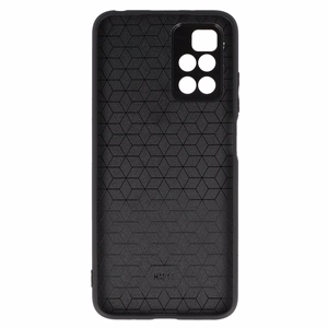 Tel Protect CARBON Ümbris jaoks Xiaomi Redmi 10 Must with punane stripe