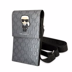 KARL LAGERFELD universal bag jaoks mobile KLWBSAMIPG (Monogram Ikonik Path) hõbedane