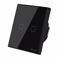 Touch valgus lüliti WiFi + RF 433 Sonoff T3 EU TX (2-channel)
