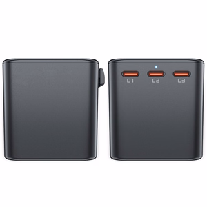 Universal Travel Laadija Acefast Z1 75W GaN 2xUSB-A/3xUSB-C must