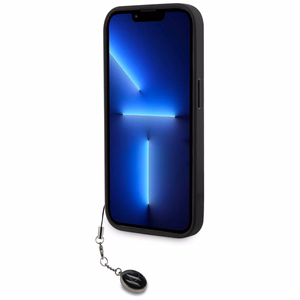 Karl Lagerfeld Saffiano Rhinestones & Charm ümbris jaoks iPhone 15 Pro Max - must