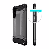 Hübriidarmor ümbris Samsung Galaxy S22+ (S22 Plus) must vastupidavad kaitsekatted