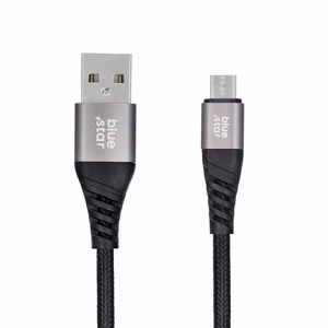 Кабель USB A на Micro USB Blue Star 2A с оплёткой 1,2 м TFK-DC-003 чёрный