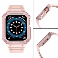 Protect rihmapael Apple Watch 42/44/45mm soomustatud korpuse rihm - roosa