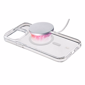 Cellularline Gloss Mag ümbris seadmele iPhone 15 Pro Max, MagSafe'iga ühilduv, läbipaistev