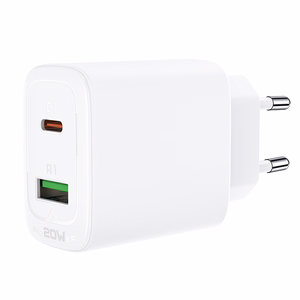 Acefast wall Laadija USB Type C / USB 20W, PPS, PD, QC 3.0, AFC, FCP valge (A25 valge)
