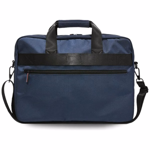 BMW Nylom Pockets & Metal Logo 16" Laptop Bag - Navy sinine