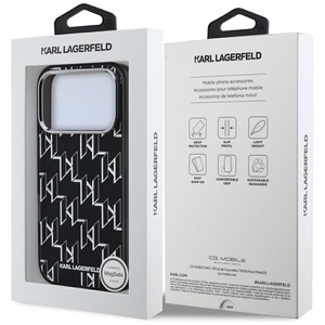 KARL LAGERFELD ümbris jaoks IPHONE 17 Pro compatible with MagSafe KLHMP17LHMIKLMEK (IML KL Monogram) must