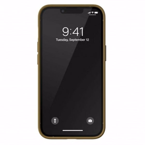 Adidas OR Molded Case PU iPhone 13 Pro Max jaoks - beež ja kuldne