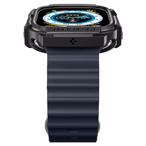 Spigen Rugged Armor ümbris Apple Watch Ultra 49 mm jaoks, mattmust