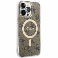 Guess IML 4G MagSafe Ümbris jaoks iPhone 15 Pro Max - Brown
