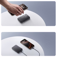 Joyroom JR-PBM12 Power Bank 10000mAh 22.5W MagSafe ühilduv, 15W traadita laadimine, koos rõngaga - must