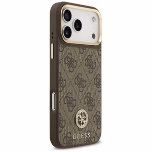 Guess 4G Strass Logo MagSafe Ümbris jaoks iPhone 17 Pro Max - Brown