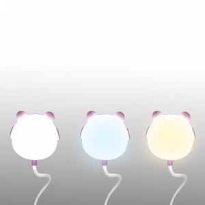 LED Teddy bear desk Lamp 3W, 3000/4500/6000K, adjustable, 1200mAh, roosa,  LTC