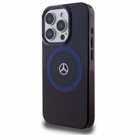 Mercedes MB Double Layer BiColor MagSafe Ümbris jaoks iPhone 16 Pro Max - sinine
