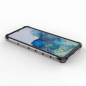 Samsung Galaxy S22 + (S22 Plus) must Honeycomb korpus soomustatud kate geelraamiga Samsung Galaxy S22 + (S22 Plus) jaoks