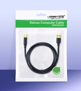 Ugreen USB Type B printerikaabel (pistik) - USB 2.0 (pistik) 480 Mbps 1.5 m must (US135 10350)