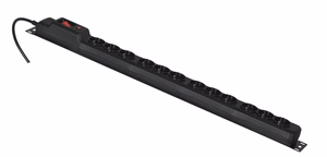 Activejet COMBO 12 socket power strip 1,5m black