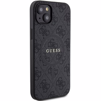 GUESS ümbris jaoks IPHONE 14 compatible with MagSafe GUHMP14SG4GFRK (4G Ring classic logo) must