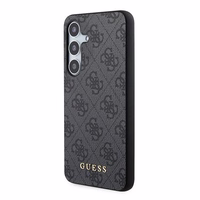 Guess 4G Metal kuldne Logo ümbris jaoks Samsung Galaxy S24 - must