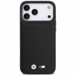 BMW M Quilted Logo MagSafe Ümbris jaoks iPhone 17 Pro Max - Must