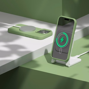 Etteri Silikoon Mag ümbris for iPhone 15 6,1" heleroheline