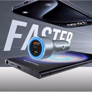 Dudao R4Ultra 120W Power Delivery kiirlaadija LED autolaadija USB-A USB-C - hall