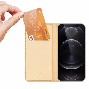 Dux Ducis Skin Pro чехол-книжка для iPhone 13 Pro золотой
