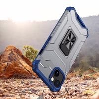 Crystal Ring Case Kickstand Tough Rugged Cover iPhone 13 mini sinine