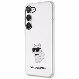 Karl Lagerfeld KLHCS23MHNCHTCT S23+ S916 прозрачный жёсткий чехол Ikonik Choupette