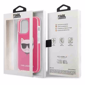 KARL LAGERFELD KLHCP13LTPECPI IPHONE 13 PRO / 13 6.1 "ÜMBRIS FUCHSIA / FUSCHIA CHOUPETTE HEAD