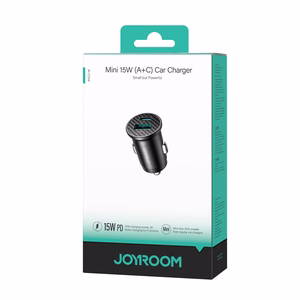Car laadija Joyroom JR-CCN16 USB-A/USB-C 15W must